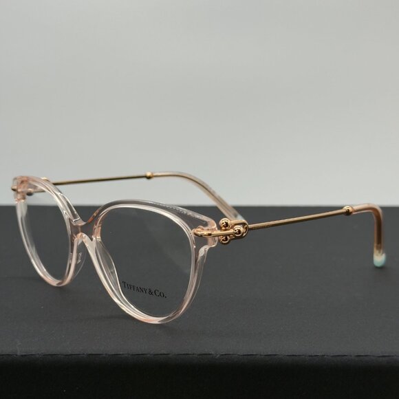 Tiffany & Co. TF2217 8278 53-17-140 Pink Rose Gold Eyeglass Frames Only - Picture 1 of 10